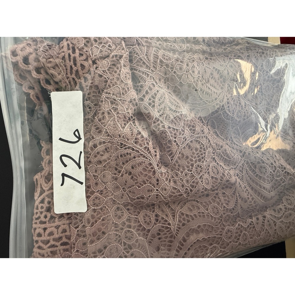 Fairy y2k Crochet Pink Top All Over Lace Sleeveless Romantic Festival Floral New - Picture 8 of 8